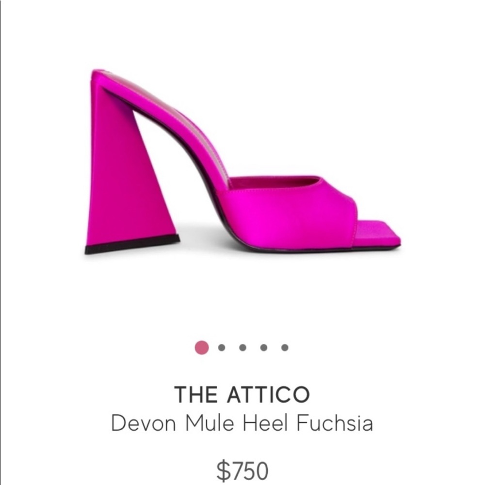 The Attico Devon Satin Mule